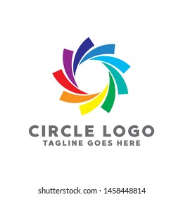 Colorful Circle Logo. Modern Forms and Abstract Colorful Circles Icons and Symbols.