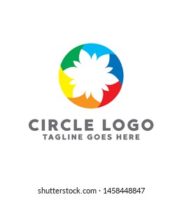 Colorful Circle Logo. Modern Forms and Abstract Colorful Circles Icons and Symbols.