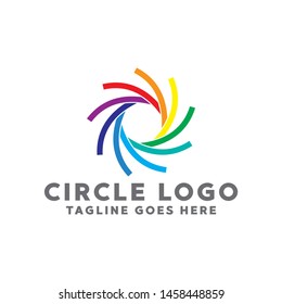 Colorful Circle Logo. Modern Forms and Abstract Colorful Circles Icons and Symbols.