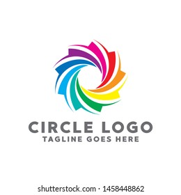 Colorful Circle Logo. Modern Forms and Abstract Colorful Circles Icons and Symbols.