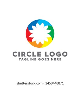 Colorful Circle Logo. Modern Forms and Abstract Colorful Circles Icons and Symbols.