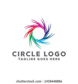 Colorful Circle Logo. Modern Forms and Abstract Colorful Circles Icons and Symbols.