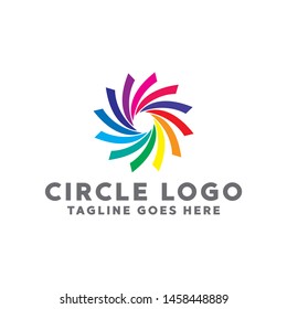 Colorful Circle Logo. Modern Forms and Abstract Colorful Circles Icons and Symbols.