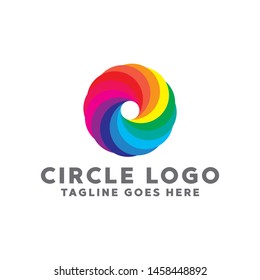 Colorful Circle Logo. Modern Forms and Abstract Colorful Circles Icons and Symbols.