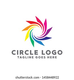 Colorful Circle Logo. Modern Forms and Abstract Colorful Circles Icons and Symbols.