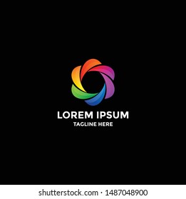 Colorful Circle Logo. Modern Forms and Abstract Colorful Circles Icons and Symbols.