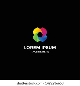 Colorful Circle Logo. Modern Forms and Abstract Colorful Circles Icons and Symbols.