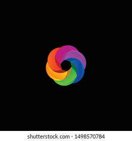 Colorful Circle Logo. Modern Forms and Abstract Colorful Circles Icons and Symbols.
