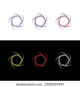 Colorful circle logo  template design 