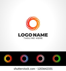 Colorful circle logo Template, Spark Circle Logo