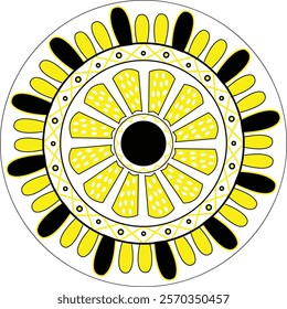 Colorful Circle Mandala Design Vector