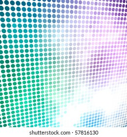 Colorful circle mosaic vector background.