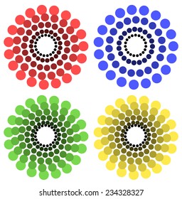 Colorful circle motifs