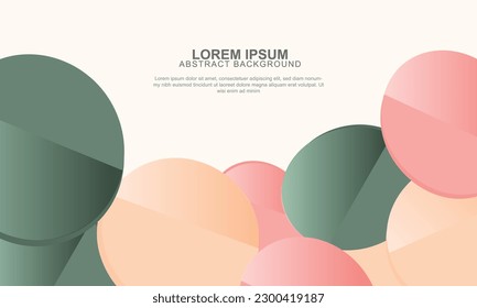 Colorful circle on gray background. Vector illustration.