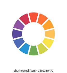 Colorful circle palette vector for business needs