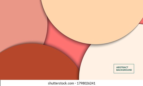 colorful Circle paper cut abstract background vector illustration best for background, poster and wallpaper