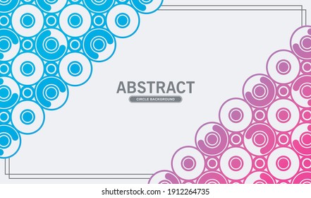 Colorful circle pattern abstract background