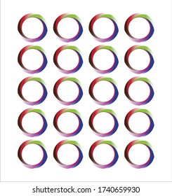 Colorful circle pattern design and background design 