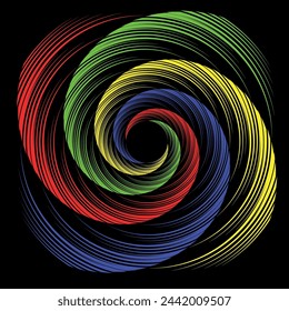 Colorful circle pattern ornament background for your design idea