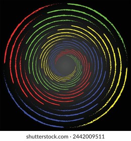 Fondo de adorno de patrón de círculo colorido para su idea de diseño