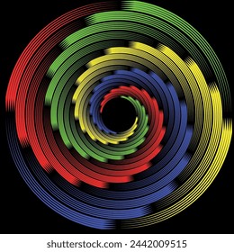 Fondo de adorno de patrón de círculo colorido para su idea de diseño