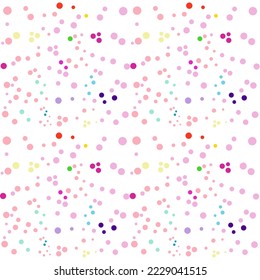 Colorful circle pattern seamless. seamless pattern. Design for fabric, curtain, background, carpet, wallpaper, clothing, wrapping, paper, Batik, fabric,Vector illustration.