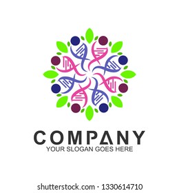 colorful circle people logo design, kids care community symbol, adoption and charity icon, human logo template