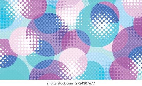 Fondo de punto pop de círculo colorido