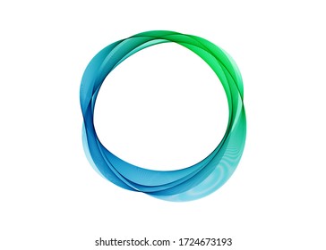 Colorful circle rainbow vector 
 Isolated On White Background
