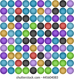 Colorful circle seamless background. Abstract dotted background. Vector Illustration.