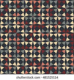 Colorful circle seamless pattern. Abstract art vector background.