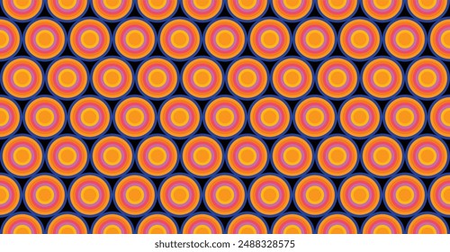 Colorful circle seamless pattern design.