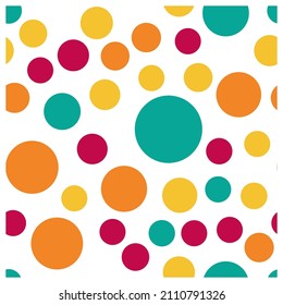 colorful circle seamless pattern perfect for background or wallpaper