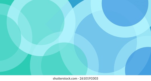 colorful circle shape background design abstract blue and green