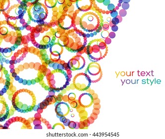 Colorful circle shapes, abstract background