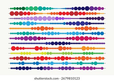 Colorful circle signal graphic vector illustration