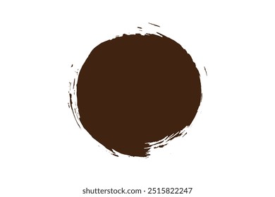 Farbige Kreis-Strichset, runder Pinselstrich, farbige Kreis-Striche