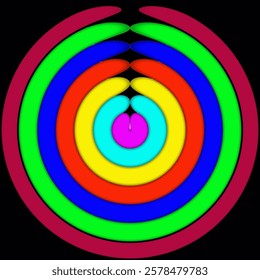 Colorful circle, suitable for your background and wallpaper 