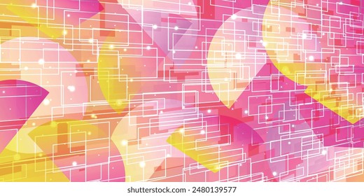colorful circle technology pattern background