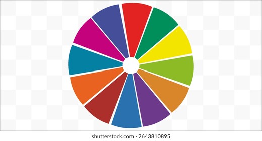  colorful circle template,color wheel,12 pieces.