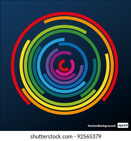 Colorful Circle Vector Background