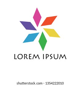 Colorful circle vector Logo Abstract with White Background