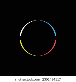 Colorful circle vector logo design   