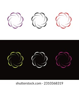 Colorful circle vector logo template design 