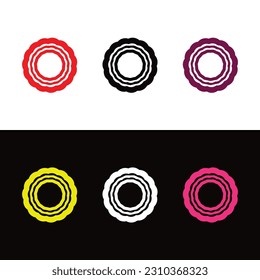 Diseño de la plantilla del logotipo del vector de círculo colorido 