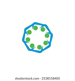 Diseño colorido de la Plantilla del logotipo del Vector del círculo
