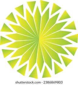 It is a colorful circle  vector shape