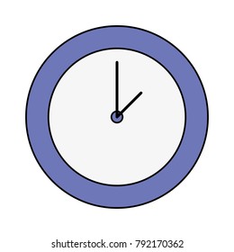 colorful circle wall clock time object