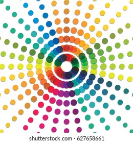 Colorful circles abstract background