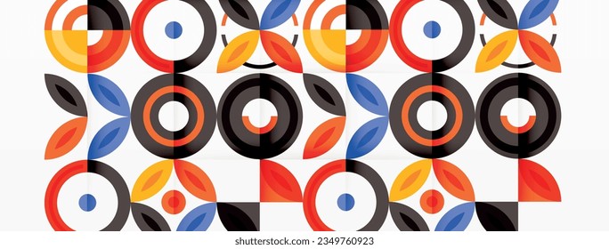 Colorful circles abstract background. Hi-tech design for wallpaper, banner, background, landing page, wall art, invitation, prints, posters